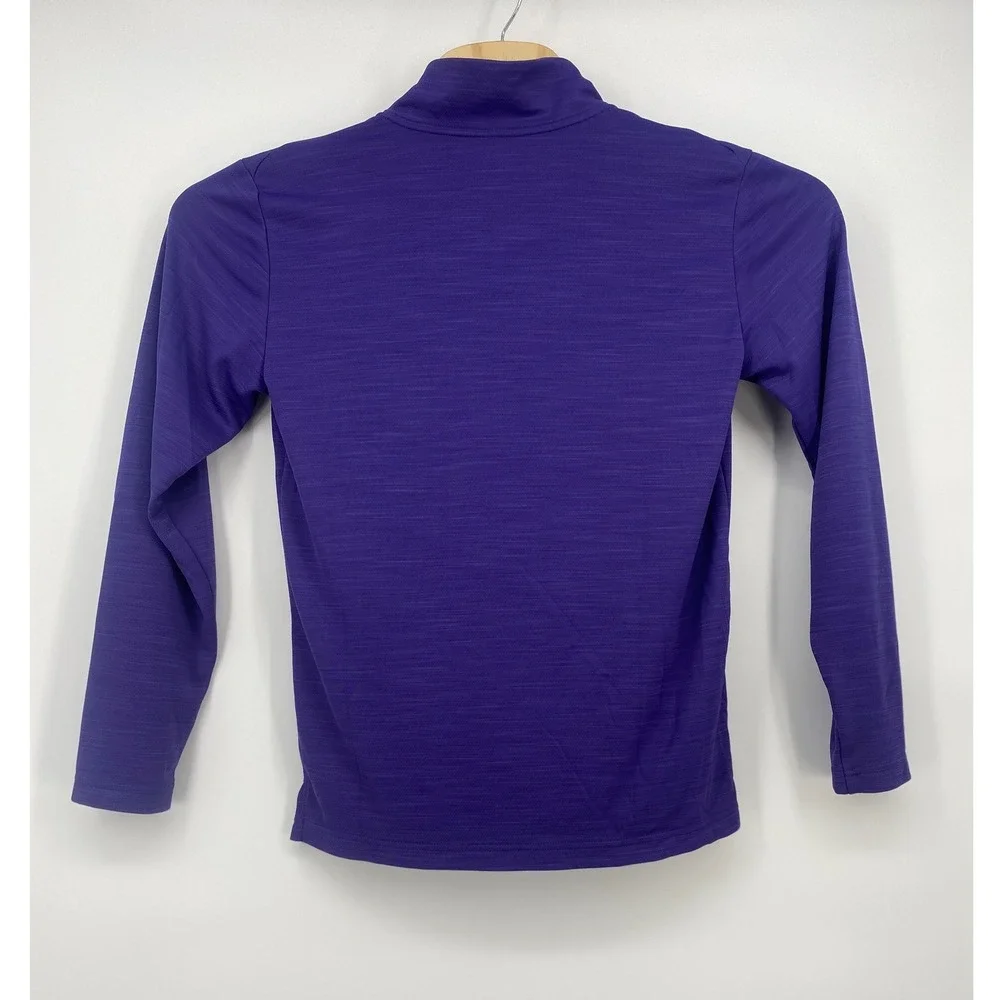 Nike Pullover Youth Medium Purple CHCA Eagles Dri-FIT 1/4 Zip Excellent